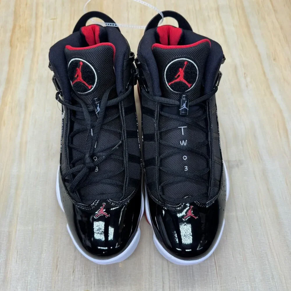 NEW Jordan 6 Rings Bred Mens Black  Varsity Red White Sz 11.5 322992-062